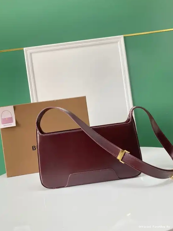 Official FirstBag Ru TB BURBERRY Leather Bag Shoulder 0506